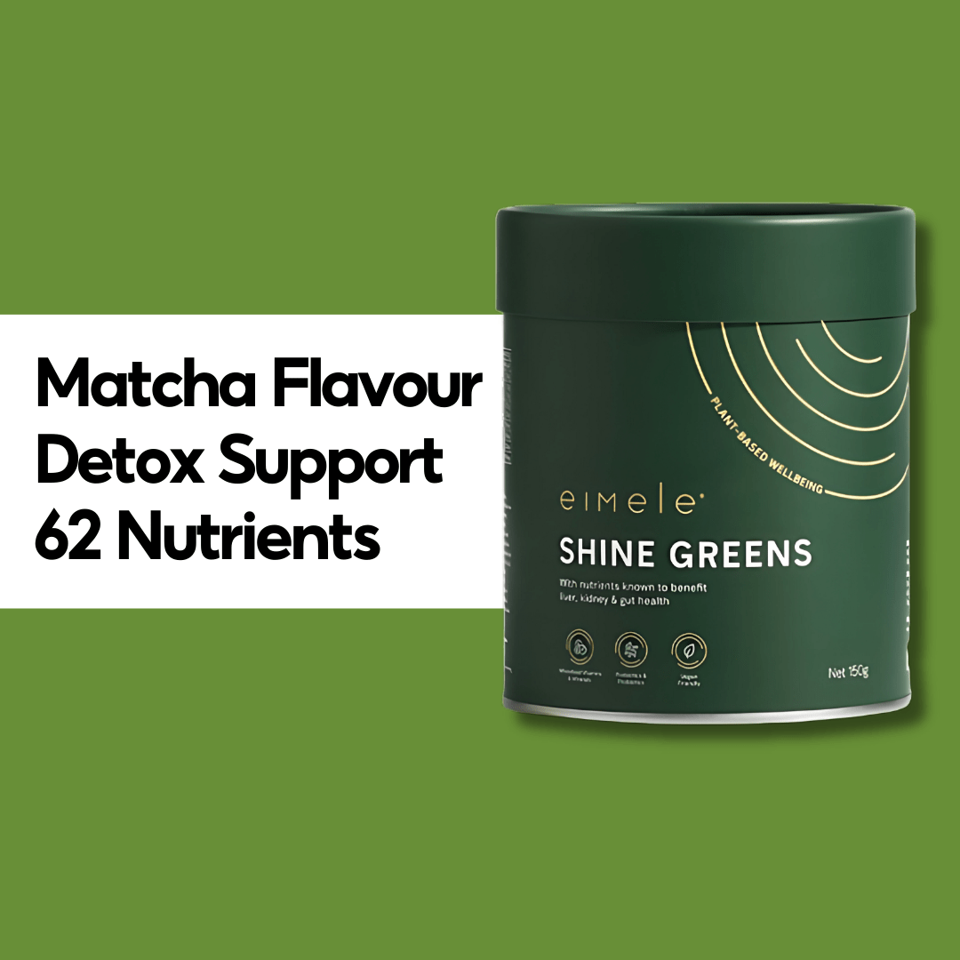Eimele Shine Greens Powder (150g/Tin) – Daily Superfood Detox & Gut Health Support - PIXIEPAX