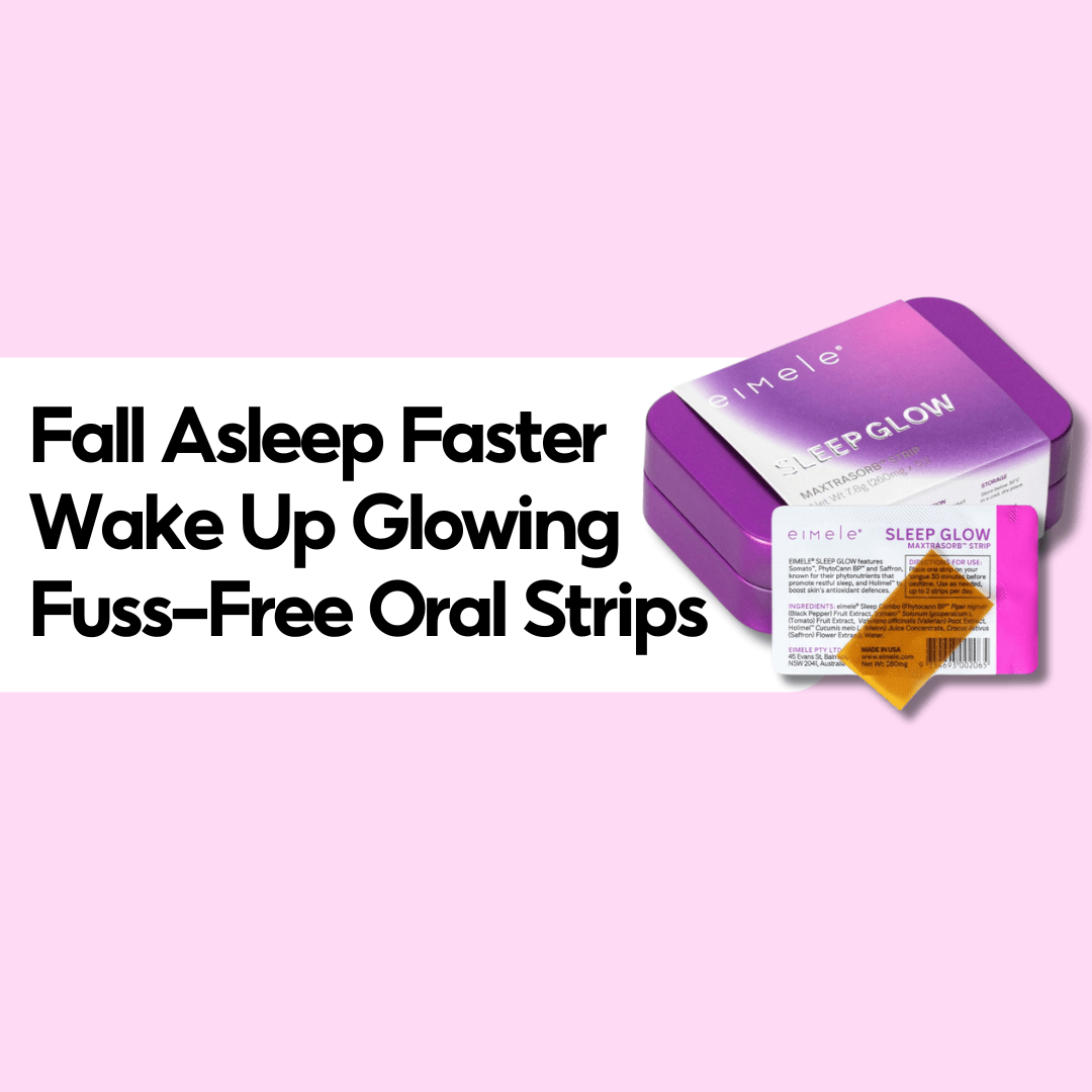 Eimele Sleep Glow – Natural Sleep Aid & Skin Support Strips (30 - Pack) - PIXIEPAX