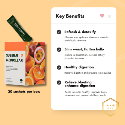 Susenji Mediclear - Advanced Gut Wellness & Gentle Detox (20 Sachets) - PIXIEPAX