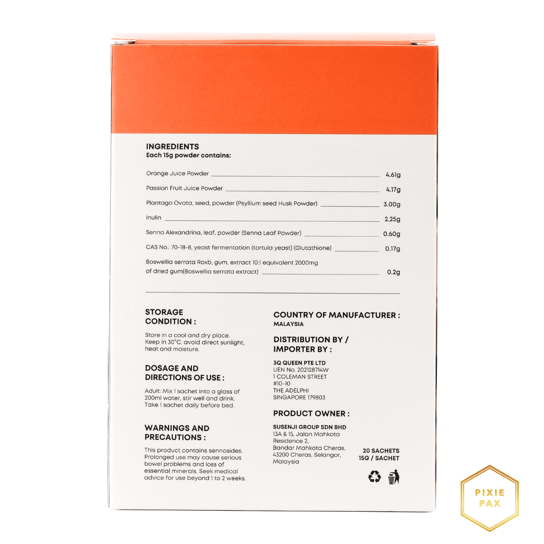 Susenji Mediclear - Advanced Gut Wellness & Gentle Detox (20 Sachets) - PIXIEPAX