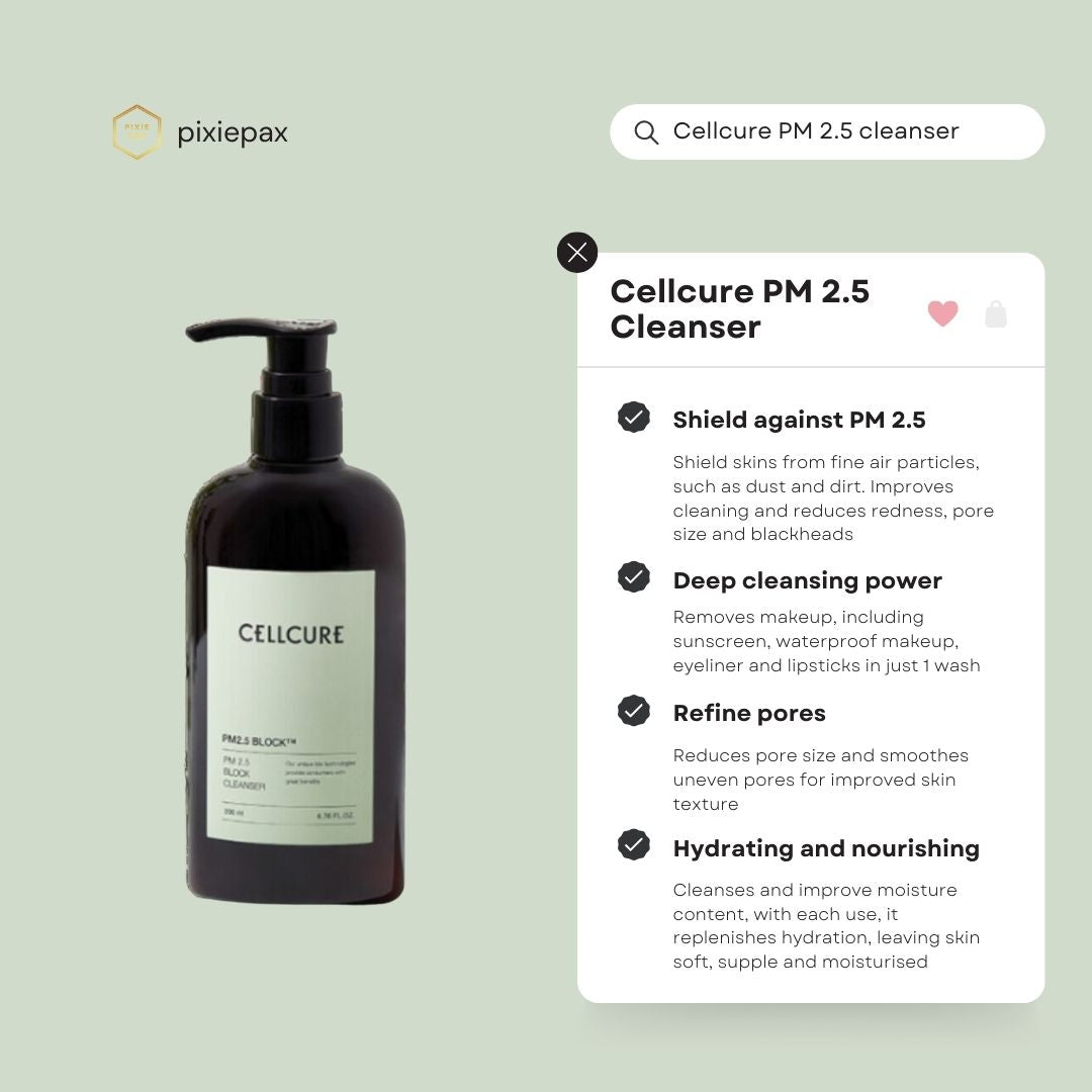 Cellcure PM2.5 Gentle Face Cleanser - PIXIEPAX