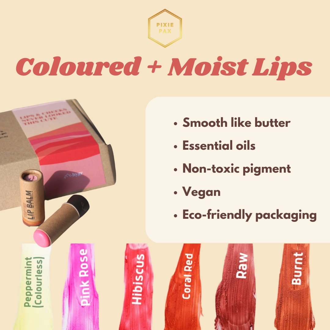 Hygr Natural Vegan Lip Tint And Balm - PIXIEPAX