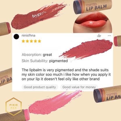 Hygr Natural Vegan Lip Tint And Balm - PIXIEPAX